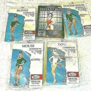 5 Womens Costume Accessory Kits In Original Pkg.